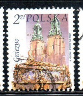 POLONIA POLAND POLSKA 2002 CHURCH CATHEDRAL ST. ADALBERT'S COFFIN GNIEZNO 2z USATO USED OBLITERE' - Usados