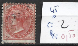 NEW SOUTH WALES 45 Oblitéré Côte 2 € - Used Stamps