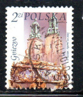 POLONIA POLAND POLSKA 2002 CHURCH CATHEDRAL ST. ADALBERT'S COFFIN GNIEZNO 2z USATO USED OBLITERE' - Gebraucht