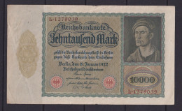 GERMANY - 1922 Reichsbanknote  10000 Mark Circulated Banknote - 10000 Mark