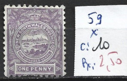 NEW SOUTH WALES 59 * Côte 10 € - Mint Stamps
