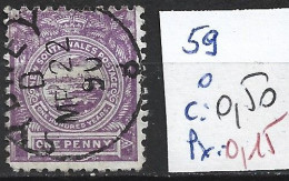 NEW SOUTH WALES 59 Oblitéré Côte 0.50 € - Used Stamps