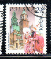 POLONIA POLAND POLSKA 2002 WAWEL CATHEDRAL ST. MARY'S CHURCH LAJKONIK CRACOW 2.10z USATO USED OBLITERE' - Used Stamps