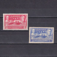 BARBADOS 1939, SG #257-260, Part Set, Tercentenary Of General Assembly, MH - Barbados (...-1966)