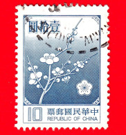 TAIWAN  - Repubblica Di Cina - Usato - 1979 - Fiori -  Prugna - National Flower - Plum Blossoms - 10 - Gebruikt