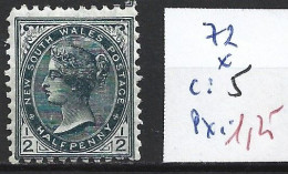 NEW SOUTH WALES 72 * Côte 5 € - Mint Stamps