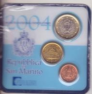 San Marino-2004Trittico-1c.+10c.+1 Euro-Unificato E.34 - San Marino