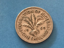Münze Münzen Umlaufmünze Nigeria 1 Shilling 1959 - Nigeria
