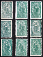 Yugoslavia 1919 Slovenia SHS ⁕ VERIGARI  Female Figure - 50 Vin Mi.107 ⁕ 9v MH/MNH - Shades - Ongebruikt