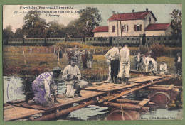 CPA Militaria Vue Rare - MEURTHE ET MOSELLE - NOMÉNY- FRONTIERE - Pont Du Génie Sur La Seille - Cachet Régiment Au Dos - Nomeny