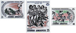 724393 HINGED GRECIA 1982 CAMPEONATOS DE EUROPA DE ATLETISMO EN ATENAS - Usados