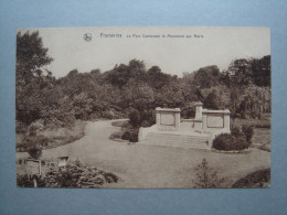 Frameries - Le Parc Communal Et Monument Aux Morts - Frameries