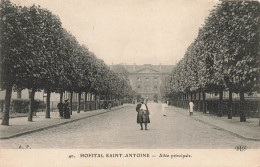 FRANCE - Hôpital Saint Antoine - Vue Générale De L'allée Principale - Vue Sur L'entrée  - Carte Postale Ancienne - Other Monuments