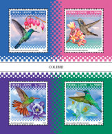  SIERRA LEONE 2018 MNH  Colibri  Michel Code: 10424-10427. Scott Code: 5049. Yvert&Tellier Code: 8474-8477 - Sierra Leone (1961-...)