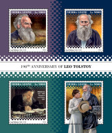  SIERRA LEONE 2018 MNH  Leo Tolstoy  Michel Code: 10484-10487. Scott Code: 5055. Yvert&Tellier Code: 8482-8485 - Sierra Leone (1961-...)