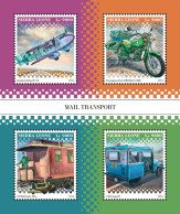  SIERRA LEONE 2018 MNH  Mail Transport  Michel Code: 10464-10467. Scott Code: 5062. Yvert&Tellier Code: 8498-8501 - Sierra Leone (1961-...)