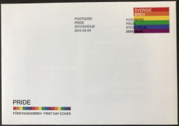 SWEDEN Sverige Schweden 2016 ~ Pride FDC ~ LGBT Lesbian Gay, Bi-Sexual Transgender Rainbow - Emissioni Congiunte New York/Ginevra/Vienna