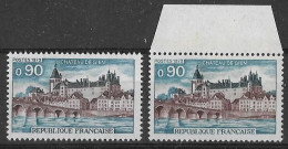 France 1973 - Variété - Gomme Tropicale - Château De Gien - Y&T N° 1758 ** Neufs Luxe  (2 Scans). - Neufs