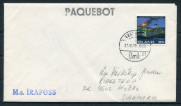 1975 Iceland M.S. IRAFOSS Ship Paquebot Cover Copenhagen  - Briefe U. Dokumente