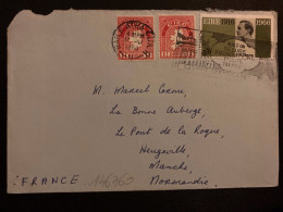 LETTRE Pour La FRANCE TP 5p + TP 1p X2 OBL.MEC.17 V 1966 ATHA - Brieven En Documenten