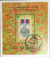 Fiji 1995 World War II Anniversary Minisheet FU - Fidji (1970-...)