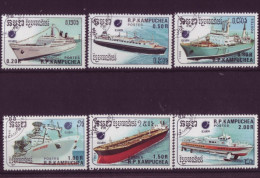 Asie - Kampuchea 1988 - Bateaux - 6 Timbres Différents - 6267 - Kampuchea