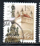 POLONIA POLAND POLSKA 2008 TOWNS TOWER AND COLUMN RACIBORS 1.45z USATO USED OBLITERE' - Used Stamps