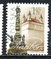 POLONIA POLAND POLSKA 2008 TOWNS TOWER AND COLUMN RACIBORS 1.45z USATO USED OBLITERE' - Used Stamps