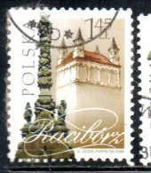 POLONIA POLAND POLSKA 2008 TOWNS TOWER AND COLUMN RACIBORS 1.45z USATO USED OBLITERE' - Usati