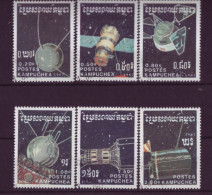 Asie - Kampuchea 1987 - Espace - 6 Timbres Différents - 6270 - Kampuchea