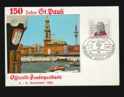 PCN1177- ALEMANHA 1983- NÃO CIRCULADO C/ SELO (CTO)_  BARCOS - Postkarten - Gebraucht