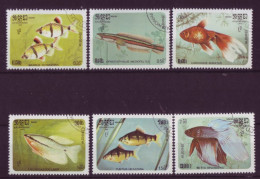 Asie - Kampuchea 1985 - Poissons - 6 Timbres Différents - 6273 - Kampuchea