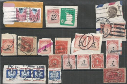 USA  6  SCANS Postal History Lot With Postage Due Official IN ILLEGAL USE Parcel Distributors Coils Registration  Etc - Leveringen