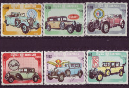 Asie - Kampuchea 1984 - Automobiles De Collection - 6 Timbres Différents - 6276 - Kampuchea