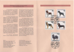 Germany Deutschland 1995 Fur Die Jugend, Dog Dogs Hund Hunde, Canceled In Bonn - 1991-2000