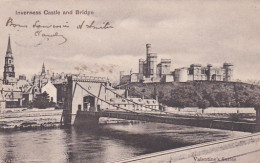 241691Inverness, Castle And Bridge. (poststempel 1906) - Inverness-shire