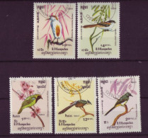 Asie - Kampuchea 1984  - Oiseaux - 5 Timbres Différents - 6279 - Kampuchea