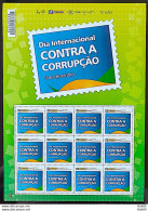 PB 03 Brazil Personalized Stamp Day Against Corruption Law 2013 Sheet - Personalisiert