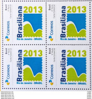 PB 27 Brazil Personalized Stamp Brasiliana 2013 Pao Acucar ECT New Logo Gummed 2017 Block Of 4 - Personalized Stamps