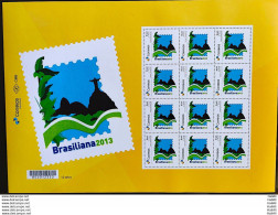 PB 29 Brazil Personalized Stamp Brasiliana 2013 Corcovado ECT New Logo Gummed 2017 Sheet G - Personalized Stamps