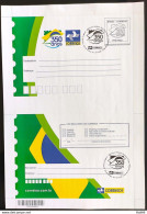 Cod 143 Brazil Aerogram Without Adhesive Tape 350 Years Correios 2013 With CBC RJ - Postal Stationery