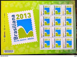 PB 01 Brazil Personalized Stamp Basic Brasiliana Pao De Acucar 2013 Sheet - Personnalisés