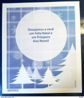 Cod 156 Brazil Aerogram Christmas Blue New Year 2013 - Ganzsachen