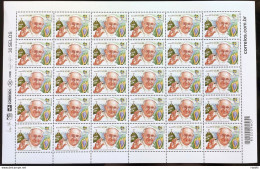 C 3290 Brazil Stamp Pope Francis Flag WYD Religion 2013 Sheet - Unused Stamps