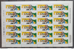 C 3273 Brazil Stamp Fight Against Racial Discrimination Brasilia Upaep 2013 Sheet - Unused Stamps