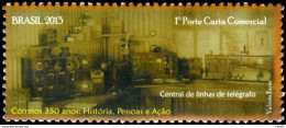 C 3259 Brazil Stamp 350 Years Of Correios 2013 Postal Service Telegraphy - Unused Stamps