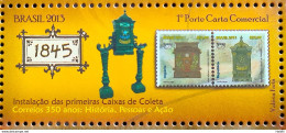 C 3255 Brazil Stamp 350 Years Of Correios 2013 Postal Service Mail Box - Unused Stamps