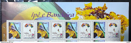 C 2854 Brazil Personalized Stamp Ipe Flag Boituva Drawing 2013 Vignette And 3 Doubles - Personnalisés