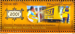 C 3271 Brazil Stamp 350 Years Of Correios 2013 Postal Service Truck Bicycle Bike - Unused Stamps