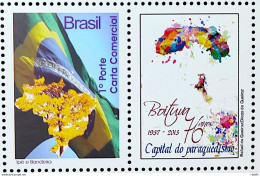 C 2854 Brazil Personalized Stamp Ipe Flag Boituva Drawing 2013 - Personalisiert